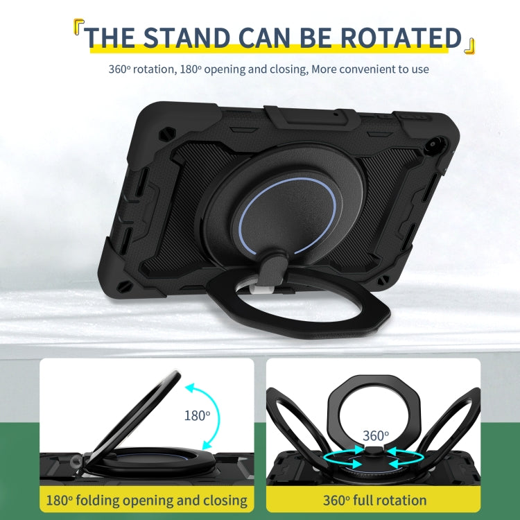 For Huawei MatePad SE 10.4 2023 Armor Contrast Color Silicone + PC Tablet Case(Black) - Huawei by PMC TechLife | Online Shopping South Africa | PMC TechLife | Buy Now Pay Later Mobicred