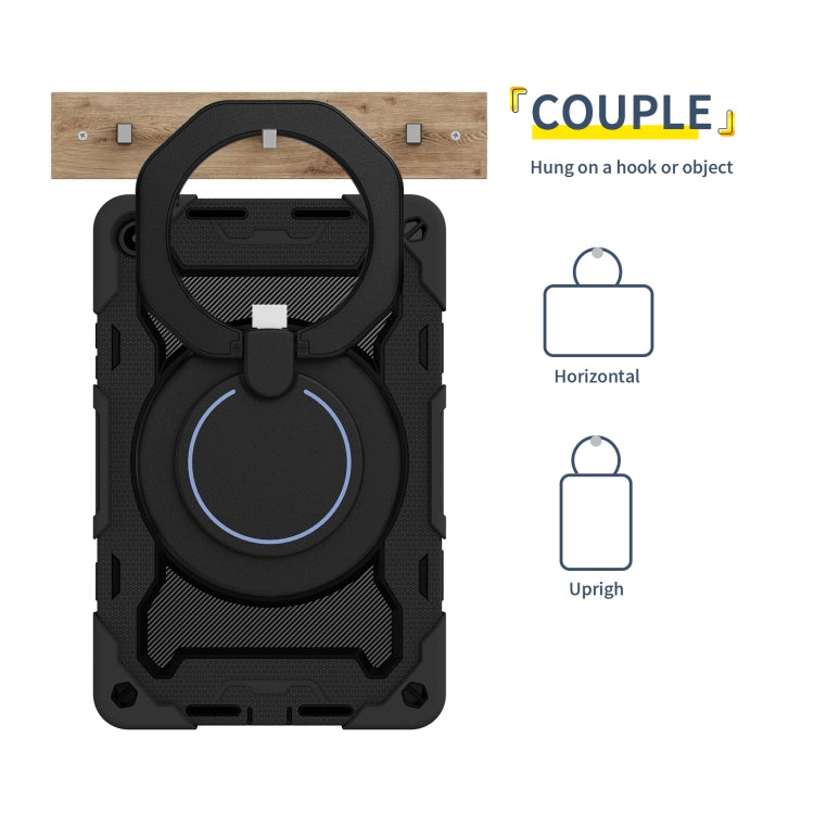 For Huawei MatePad SE 10.4 2023 Armor Contrast Color Silicone + PC Tablet Case(Black) - Huawei by PMC TechLife | Online Shopping South Africa | PMC TechLife | Buy Now Pay Later Mobicred