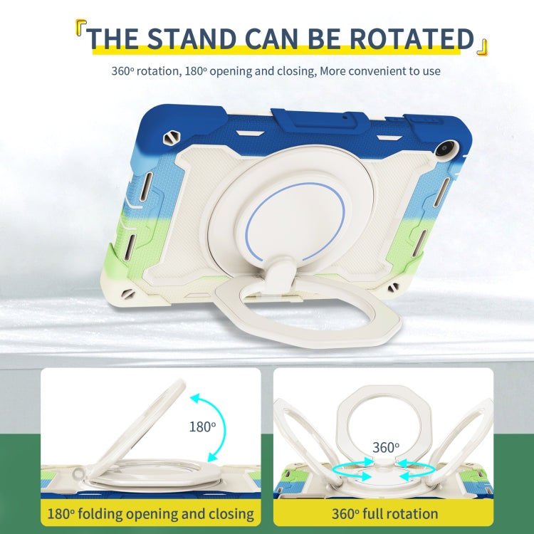 For Huawei MatePad SE 10.4 2023 Armor Contrast Color Silicone + PC Tablet Case(Colorful Blue) - Huawei by PMC TechLife | Online Shopping South Africa | PMC TechLife | Buy Now Pay Later Mobicred