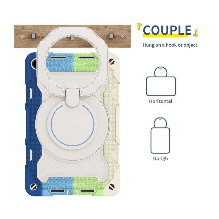 For Huawei MatePad SE 10.4 2023 Armor Contrast Color Silicone + PC Tablet Case(Colorful Blue) - Huawei by PMC TechLife | Online Shopping South Africa | PMC TechLife | Buy Now Pay Later Mobicred