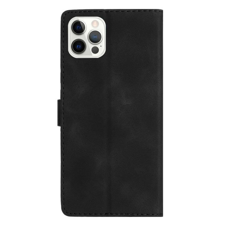For iPhone 16 Pro Flower Butterfly Embossing Pattern Leather Phone Case(Black) - iPhone 16 Pro Cases by PMC TechLife | Online Shopping South Africa | PMC TechLife | Buy Now Pay Later Mobicred
