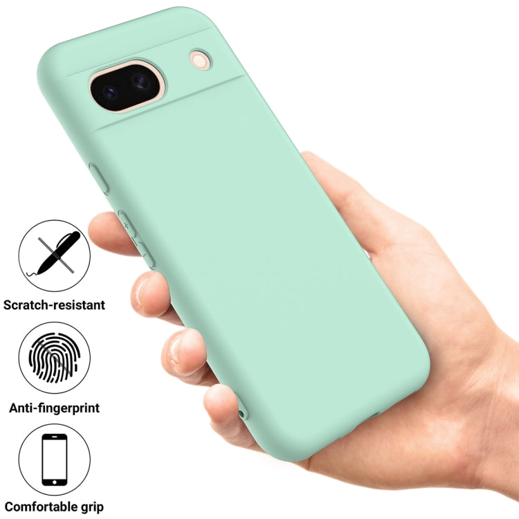 For Google Pixel 8a Pure Color Liquid Silicone Shockproof Phone Case(Green) - free shipping - PMC TechLife - Order now!