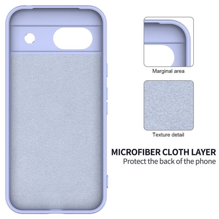 For Google Pixel 8a Pure Color Liquid Silicone Shockproof Phone Case(Purple) - free shipping - PMC TechLife - Order now!