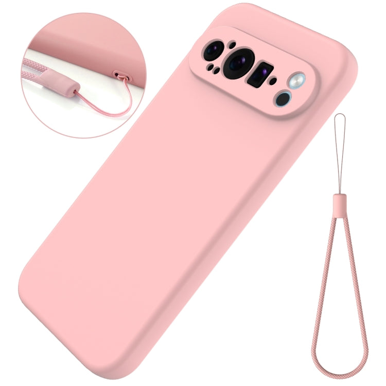 For Google Pixel 9 Pro Pure Color Liquid Silicone Shockproof Phone Case(Pink) - Google Cases by PMC TechLife | Online Shopping South Africa | PMC TechLife | Buy Now Pay Later Mobicred