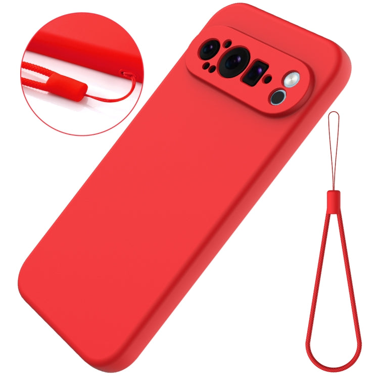 For Google Pixel 9 Pro XL Pure Color Liquid Silicone Shockproof Phone Case(Red) - Google Cases by PMC Jewellery | Online Shopping South Africa | PMC Jewellery | Buy Now Pay Later Mobicred