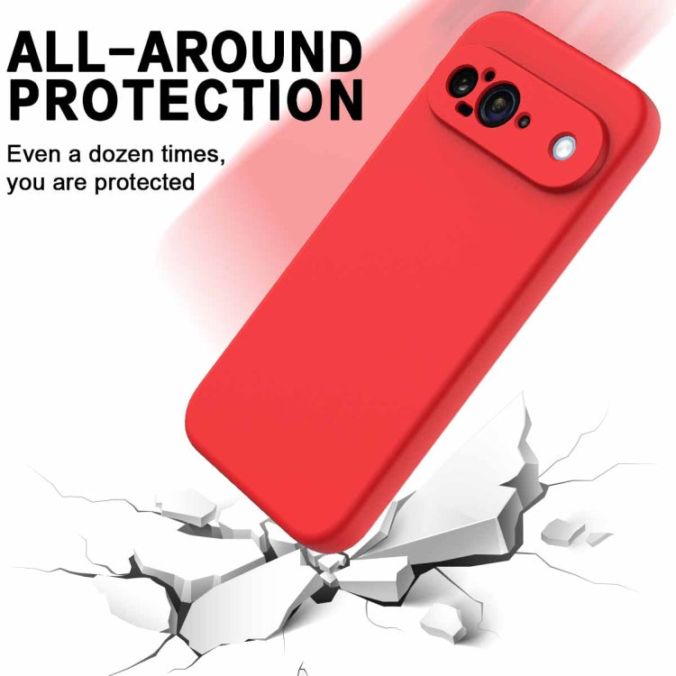 For Google Pixel 9 Pure Color Liquid Silicone Shockproof Phone Case(Red) - Google Cases by PMC TechLife | Online Shopping South Africa | PMC TechLife | Buy Now Pay Later Mobicred