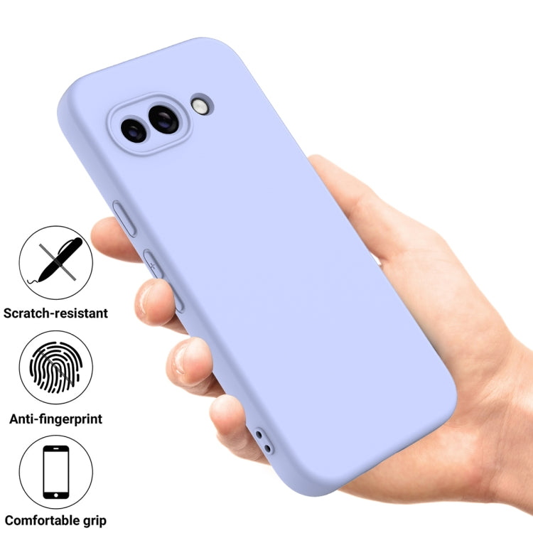 For Google Pixel 9a Pure Color Liquid Silicone Shockproof Phone Case(Purple) - free shipping - PMC TechLife - Order now!