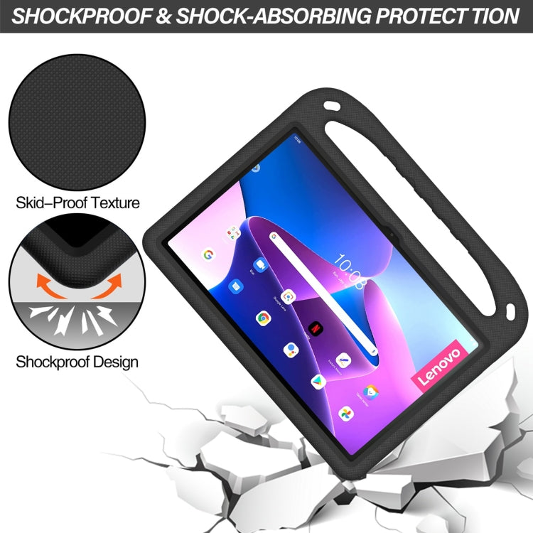 For Lenovo Tab P11 Gen 2 11.5 Handle EVA Shockproof Tablet Case with Holder(Black) - Lenovo by PMC TechLife | Online Shopping South Africa | PMC TechLife | Buy Now Pay Later Mobicred
