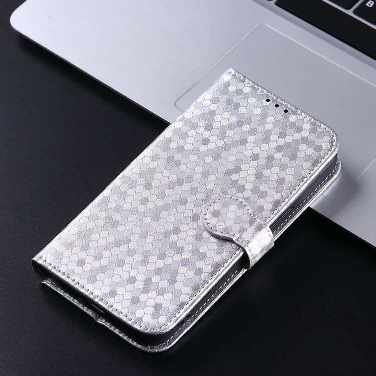 For Google Pixel 9 Pro Honeycomb Dot Texture Leather Phone Case(Silver) - Google Cases by PMC TechLife | Online Shopping South Africa | PMC TechLife | Buy Now Pay Later Mobicred