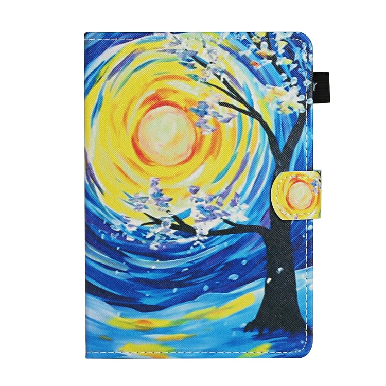 For 10 inch Universal Tablet PC Colored Drawing Pattern Horizontal Flip Leather Case with Holder & Card Slots(Starry Sky Tree) - free shipping - PMC TechLife - Order now!