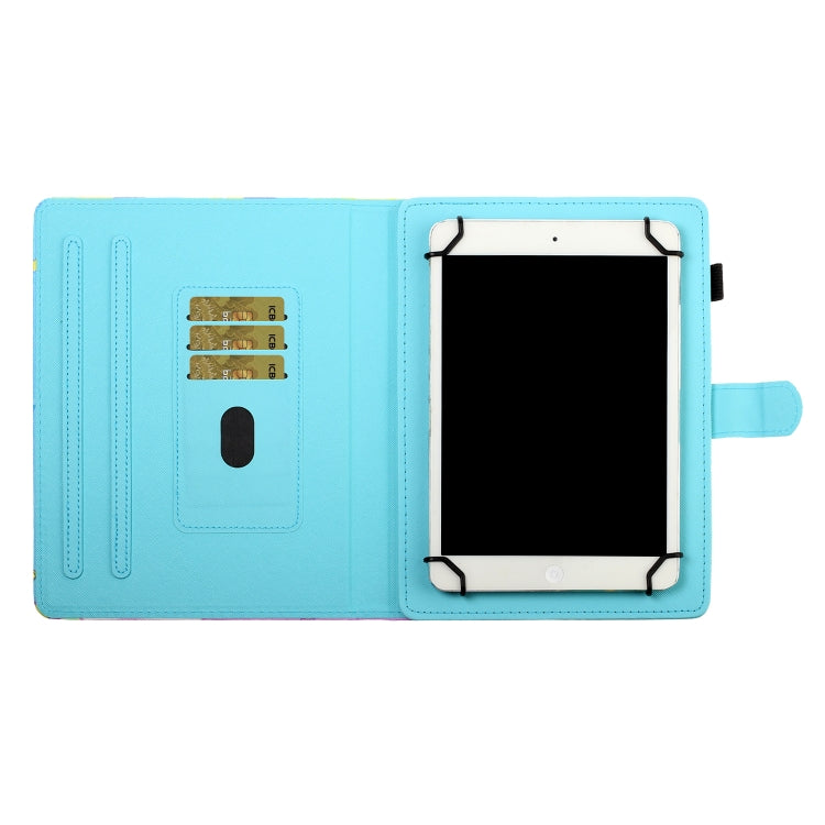 For 10 inch Universal Tablet PC Colored Drawing Pattern Horizontal Flip Leather Case with Holder & Card Slots(Starry Sky Tree) - free shipping - PMC TechLife - Order now!