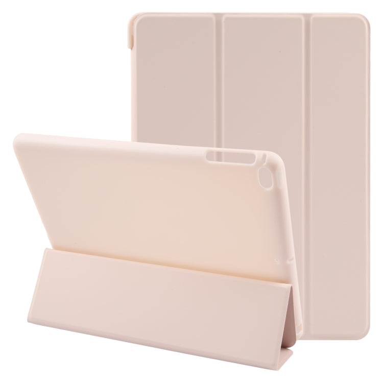 For iPad 9.7 2018 & 2017 / Air / Air2 GEBEI 3-folding Holder Shockproof Flip Leather Tablet Case(Pink) - free shipping - PMc TechLife - Order now!