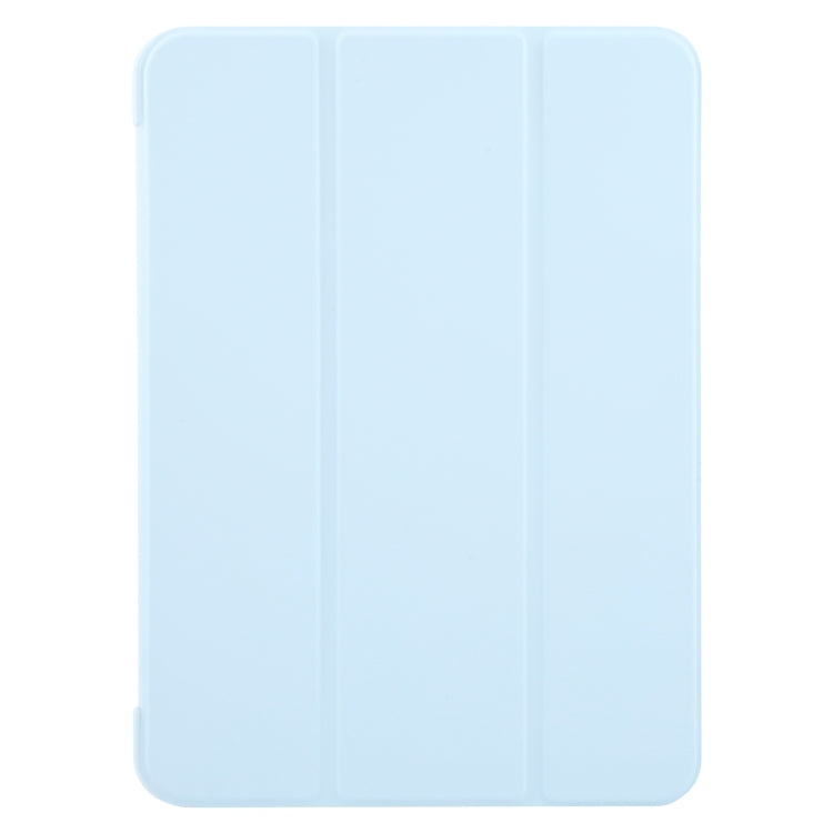 For iPad Air 11 2025 / 2024 GEBEI 3-folding Holder Shockproof Flip Leather Tablet Case(Sky Blue) - iPad Air 11 2025 / 2024 Cases by GEBEI | Online Shopping South Africa | PMC TechLife | Buy Now Pay Later Mobicred