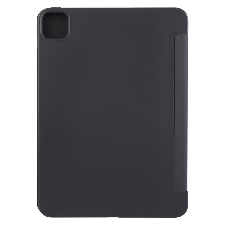 For iPad Pro 11 2024 GEBEI 3-folding Holder Shockproof Flip Leather Tablet Case(Black) - iPad Pro 11 2024 Cases by GEBEI | Online Shopping South Africa | PMC Jewellery | Buy Now Pay Later Mobicred