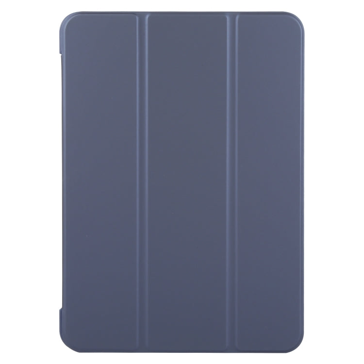 For iPad Pro 11 2024 GEBEI 3-folding Holder Shockproof Flip Leather Tablet Case(Dark Blue) - iPad Pro 11 2024 Cases by GEBEI | Online Shopping South Africa | PMC TechLife | Buy Now Pay Later Mobicred