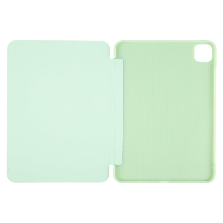 For iPad Air 13 2025 / 2024 GEBEI 3-folding Holder Shockproof Flip Leather Tablet Case(Green) - iPad Air 13 2025 / 2024 Cases by GEBEI | Online Shopping South Africa | PMC TechLife | Buy Now Pay Later Mobicred