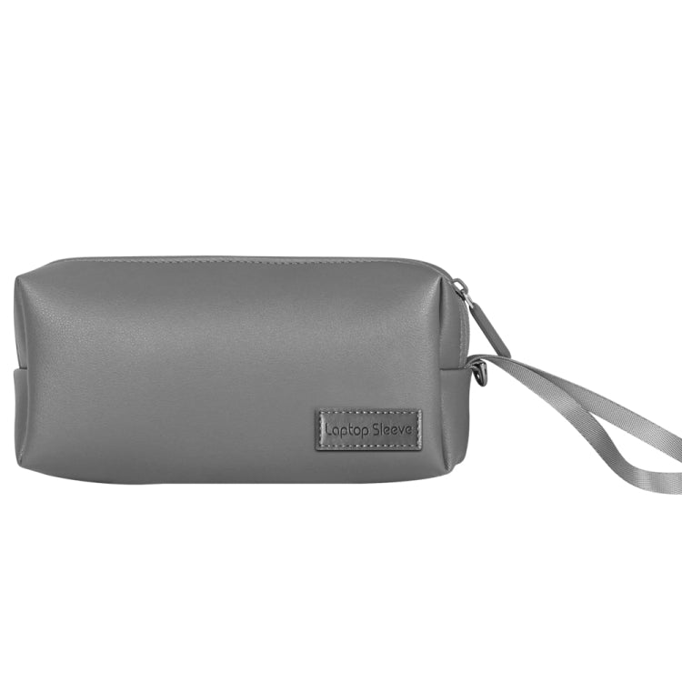 Waterproof PU Leather Laptop Accessory Bag(Grey) - Other by PMC TechLife | Online Shopping South Africa | PMC TechLife | Buy Now Pay Later Mobicred