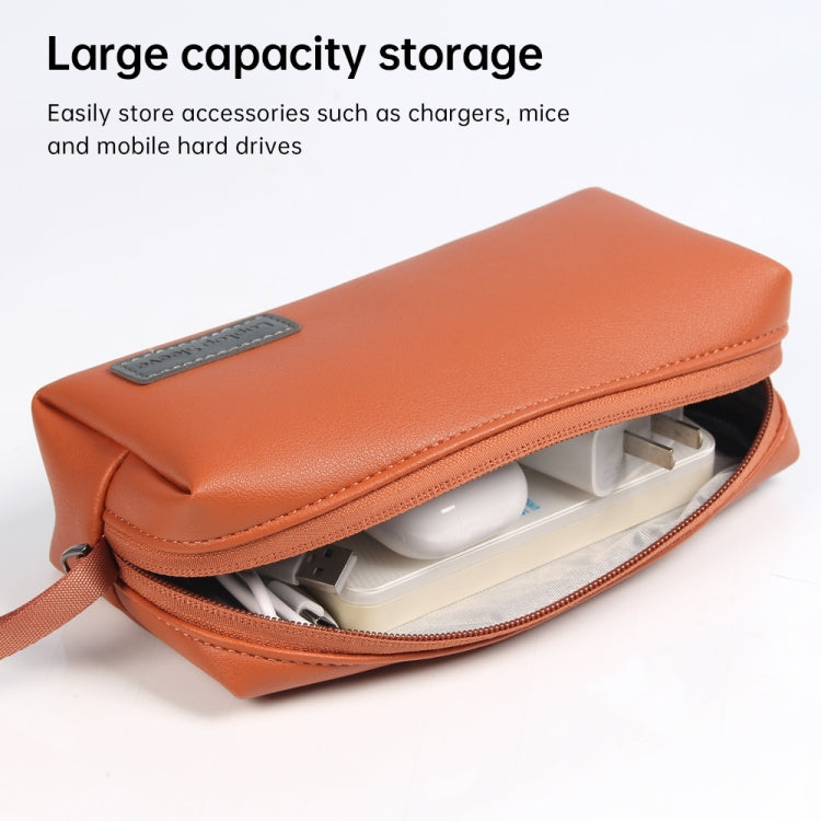 Waterproof PU Leather Laptop Accessory Bag(Pink) - Other by PMC TechLife | Online Shopping South Africa | PMC TechLife | Buy Now Pay Later Mobicred