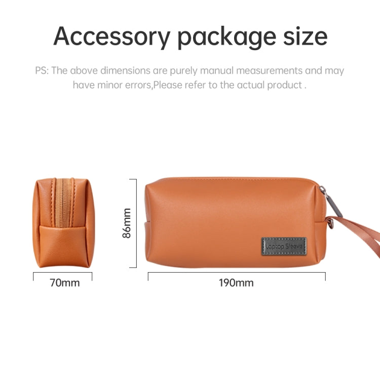 Waterproof PU Leather Laptop Accessory Bag(Pink) - Other by PMC TechLife | Online Shopping South Africa | PMC TechLife | Buy Now Pay Later Mobicred