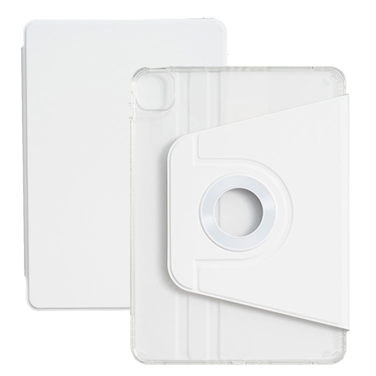 For iPad Air 11 2024 Magnetic Split Leather Smart Tablet Case(White) - iPad Air 11 2024 Cases by PMC TechLife | Online Shopping South Africa | PMC TechLife | Buy Now Pay Later Mobicred