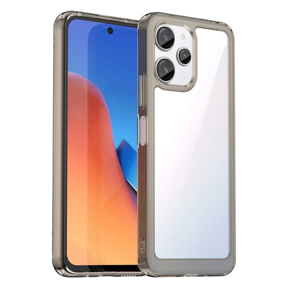 For Xiaomi Redmi 12R Colorful Series Acrylic Hybrid TPU Phone Case(Transparent Grey) - Xiaomi Cases by PMC Jewellery | Online Shopping South Africa | PMC Jewellery | Buy Now Pay Later Mobicred