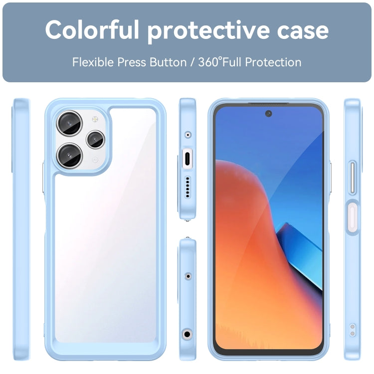 For Xiaomi Redmi 12R Colorful Series Acrylic Hybrid TPU Phone Case(Blue) - Xiaomi Cases by PMC Jewellery | Online Shopping South Africa | PMC Jewellery | Buy Now Pay Later Mobicred