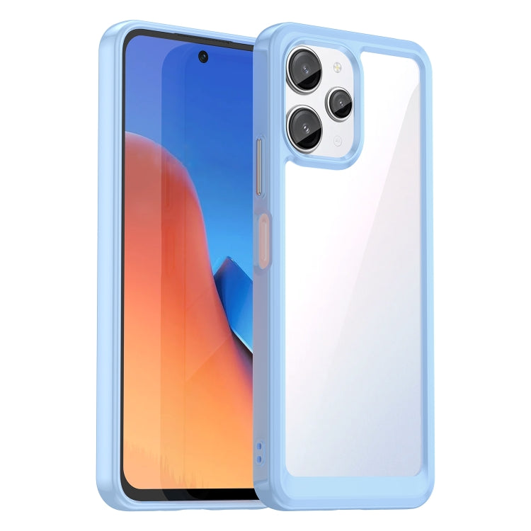 For Xiaomi Poco M6 Pro 5G Colorful Series Acrylic Hybrid TPU Phone Case(Blue) - Xiaomi Cases by PMC Jewellery | Online Shopping South Africa | PMC Jewellery | Buy Now Pay Later Mobicred