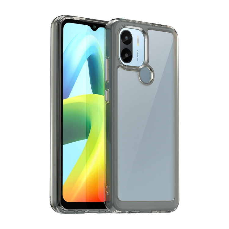 For Xiaomi Poco C50 Colorful Series Acrylic Hybrid TPU Phone Case(Transparent Grey) - Xiaomi Cases by PMC Jewellery | Online Shopping South Africa | PMC Jewellery | Buy Now Pay Later Mobicred