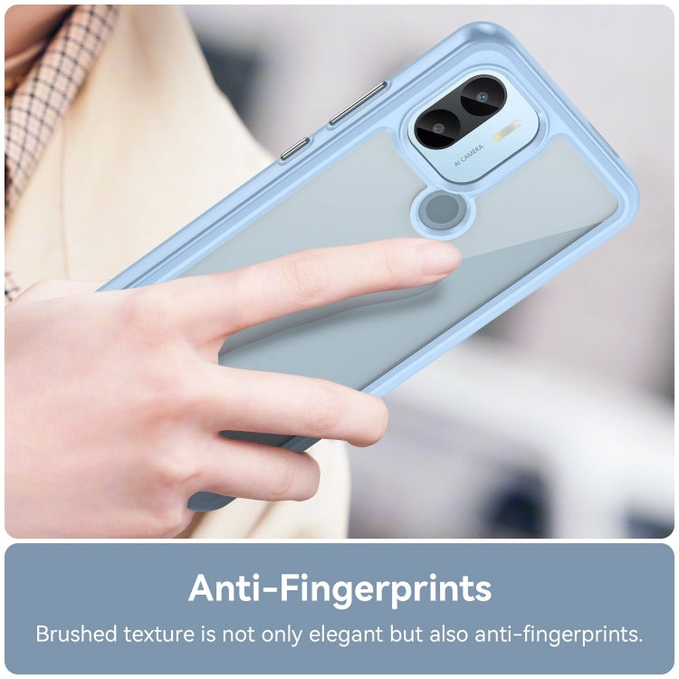 For Xiaomi Poco C50 Colorful Series Acrylic Hybrid TPU Phone Case(Blue) - Xiaomi Cases by PMC TechLife | Online Shopping South Africa | PMC TechLife | Buy Now Pay Later Mobicred