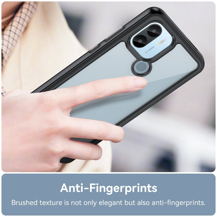 For Xiaomi Poco C50 Colorful Series Acrylic Hybrid TPU Phone Case(Black) - Xiaomi Cases by PMC TechLife | Online Shopping South Africa | PMC TechLife | Buy Now Pay Later Mobicred