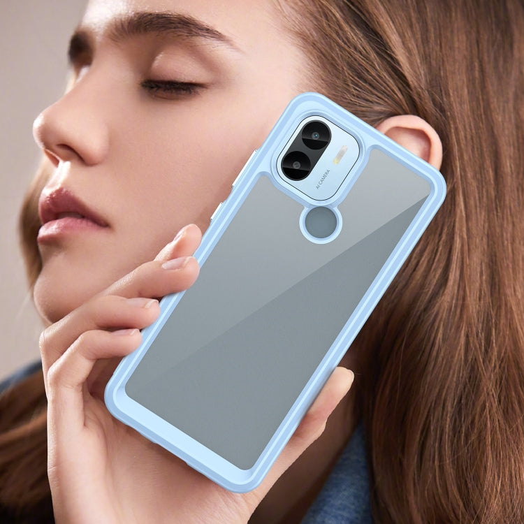 For Xiaomi Redmi A1+ Colorful Series Acrylic Hybrid TPU Phone Case(Blue) - Xiaomi Cases by PMC TechLife | Online Shopping South Africa | PMC TechLife | Buy Now Pay Later Mobicred