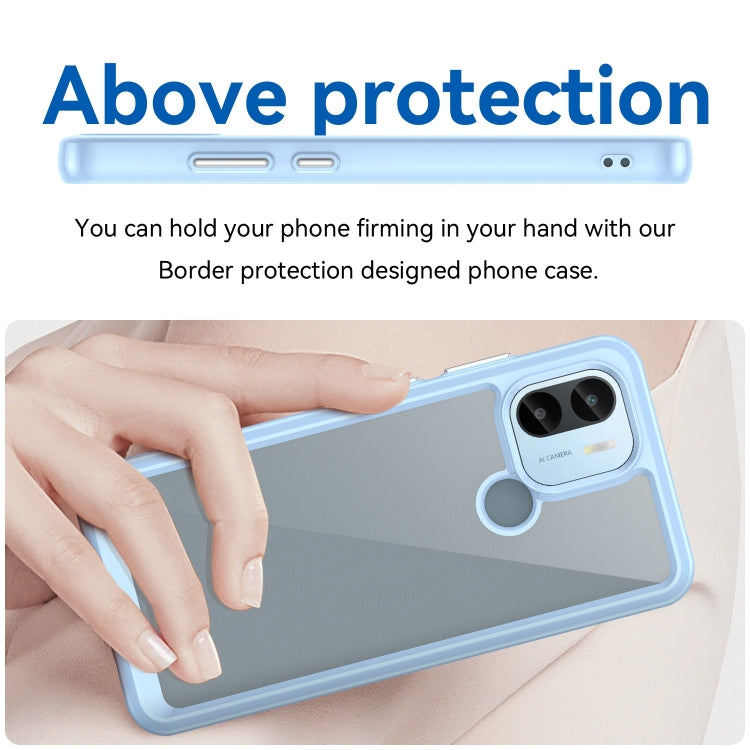 For Xiaomi Redmi A2+ Colorful Series Acrylic Hybrid TPU Phone Case(Blue) - Xiaomi Cases by PMC TechLife | Online Shopping South Africa | PMC TechLife | Buy Now Pay Later Mobicred