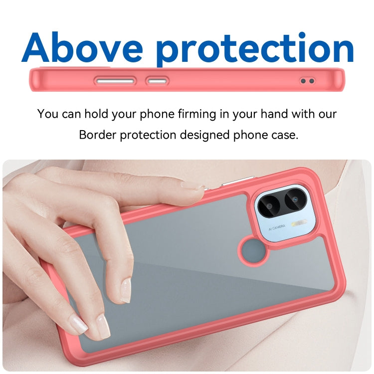 For Xiaomi Redmi A2+ Colorful Series Acrylic Hybrid TPU Phone Case(Red) - Xiaomi Cases by PMC TechLife | Online Shopping South Africa | PMC TechLife | Buy Now Pay Later Mobicred