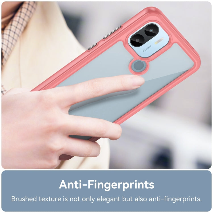 For Xiaomi Redmi A2+ Colorful Series Acrylic Hybrid TPU Phone Case(Red) - Xiaomi Cases by PMC TechLife | Online Shopping South Africa | PMC TechLife | Buy Now Pay Later Mobicred