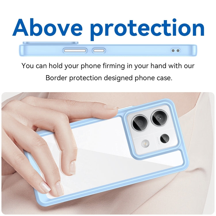 For Xiaomi Redmi Note 13 Pro 5G Colorful Series Acrylic Hybrid TPU Phone Case(Blue) - Note 13 Pro Cases by PMC TechLife | Online Shopping South Africa | PMC TechLife | Buy Now Pay Later Mobicred