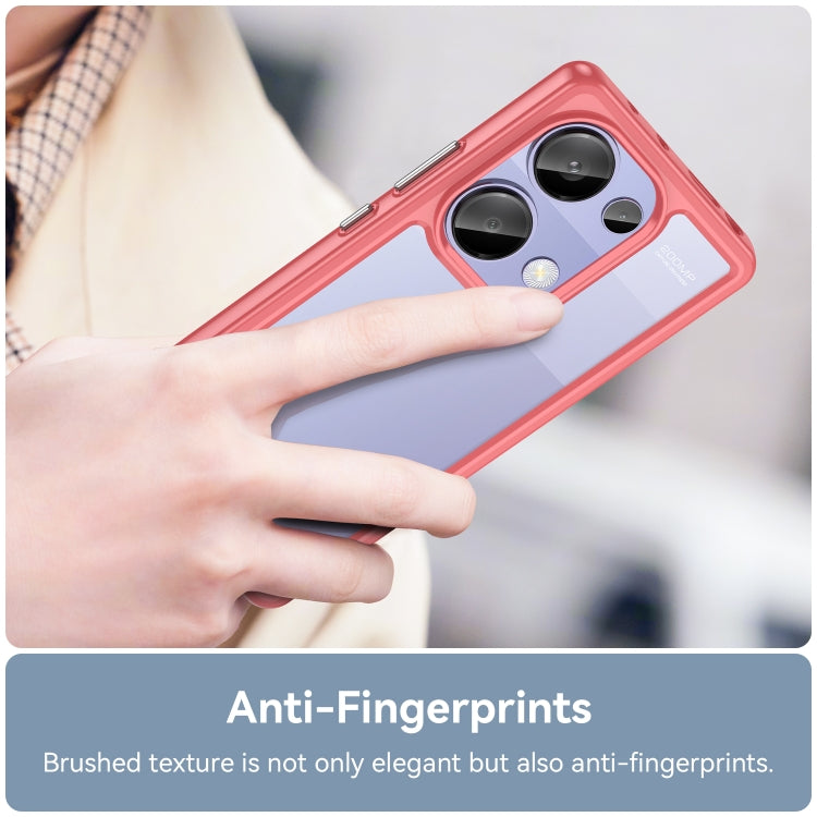 For Redmi Note 13 Pro 4G Global Colorful Series Acrylic Hybrid TPU Phone Case(Red) - Xiaomi Cases by PMC TechLife | Online Shopping South Africa | PMC TechLife | Buy Now Pay Later Mobicred