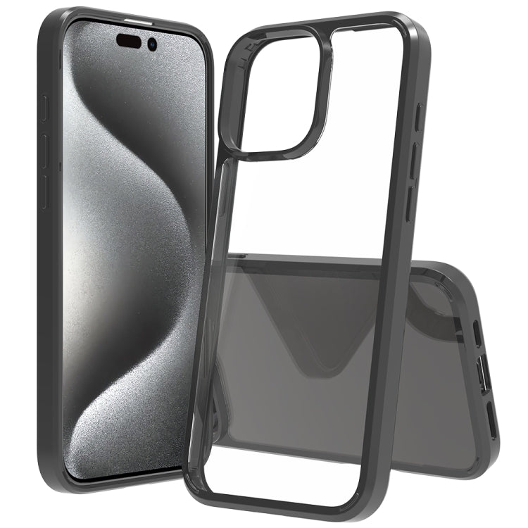 For iPhone 16 Pro Max Scratchproof Acrylic TPU Phone Case(Black) - iPhone 16 Pro Max Cases by PMC TechLife | Online Shopping South Africa | PMC TechLife | Buy Now Pay Later Mobicred