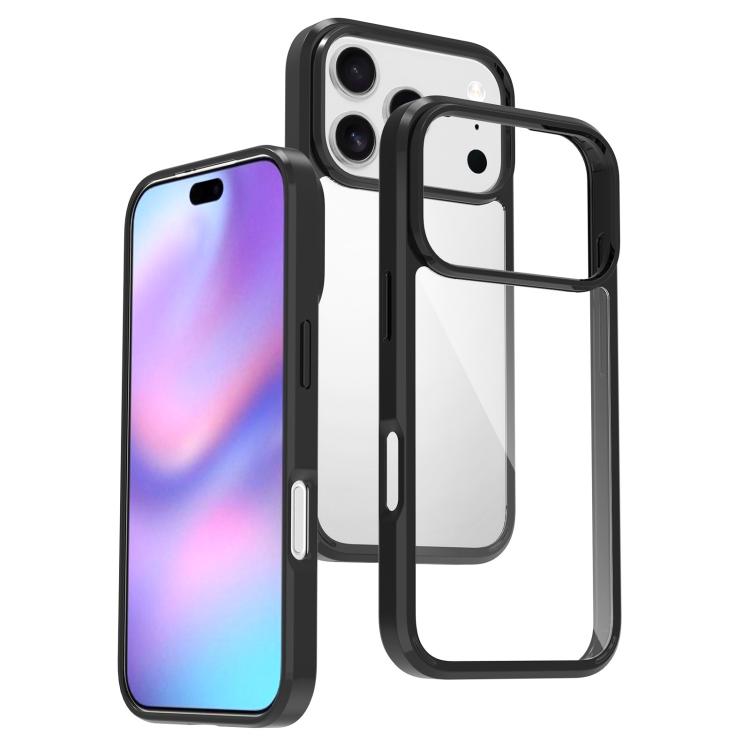 For iPhone 17 Pro Scratchproof Acrylic TPU Phone Case(Black) - free shipping - PMc TechLife - Order now!