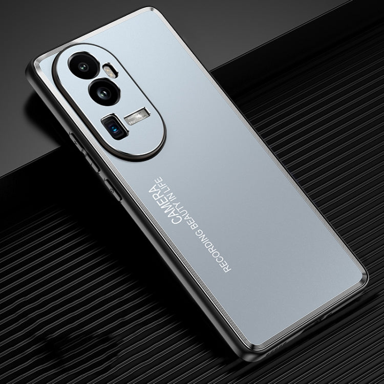 For OPPO Reno10 Pro+ Frosted Metal Phone Case(Blue) - OPPO Cases by PMC TechLife | Online Shopping South Africa | PMC TechLife