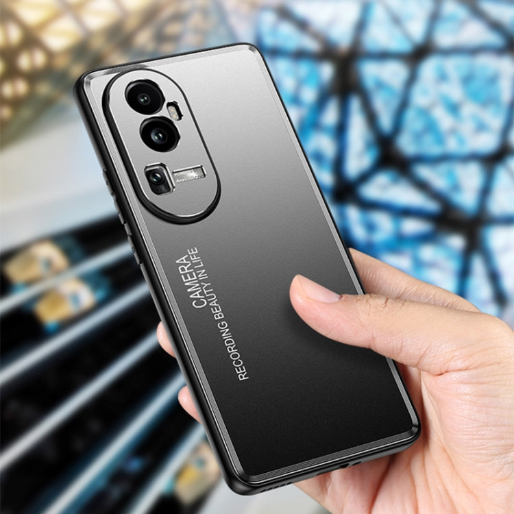 For OPPO Reno10 Pro+ Frosted Metal Phone Case(Blue) - OPPO Cases by PMC TechLife | Online Shopping South Africa | PMC TechLife