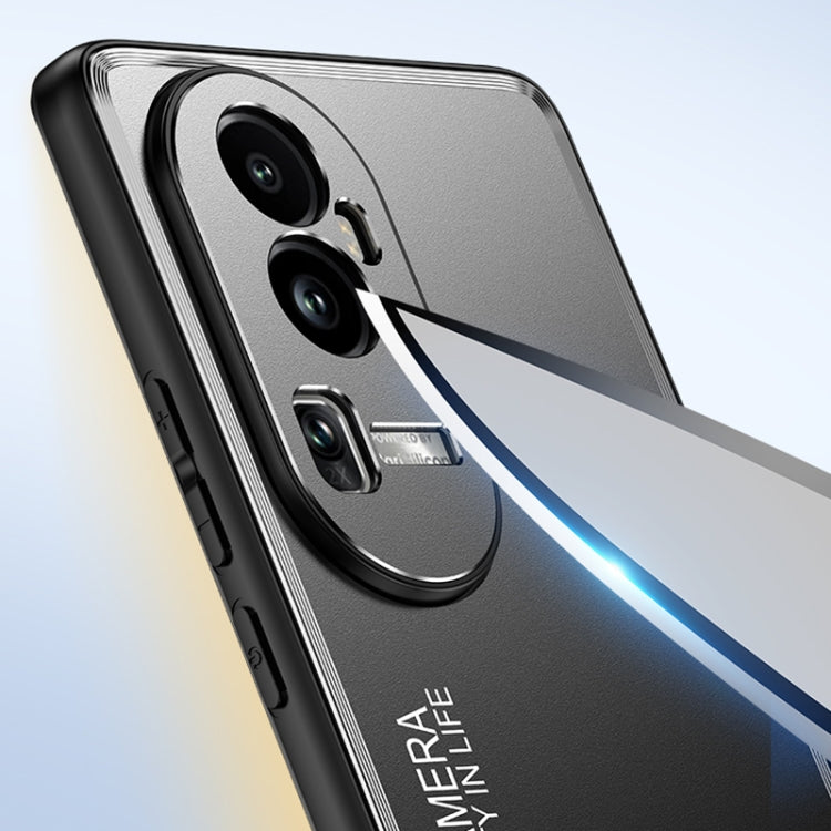 For OPPO Reno10 Pro+ Frosted Metal Phone Case(Blue) - OPPO Cases by PMC TechLife | Online Shopping South Africa | PMC TechLife
