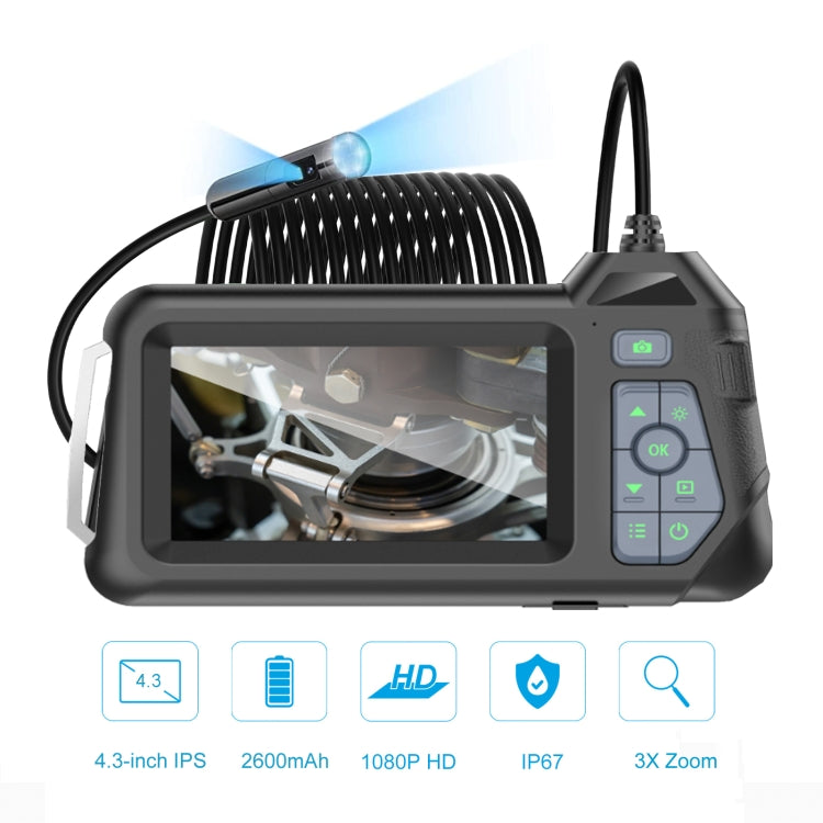 M60 4.3 inch Dual Camera with Screen Endoscope, Length:2m(5mm) -  by PMC TechLife | Online Shopping South Africa | PMC TechLife | Buy Now Pay Later Mobicred