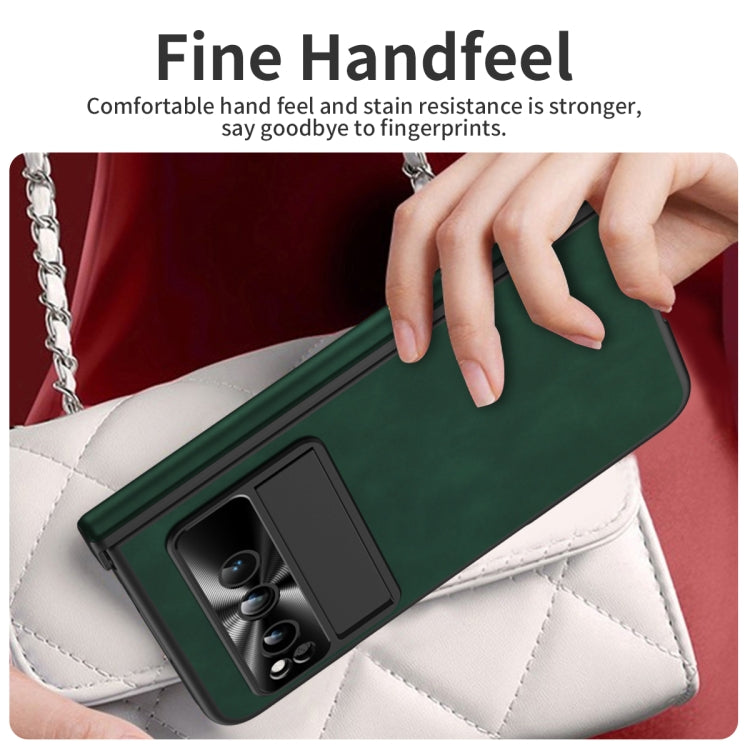 For Google Pixel Fold Napa Texture All-inclusive Phone Case(Green) - Google Cases by PMC TechLife | Online Shopping South Africa | PMC TechLife | Buy Now Pay Later Mobicred