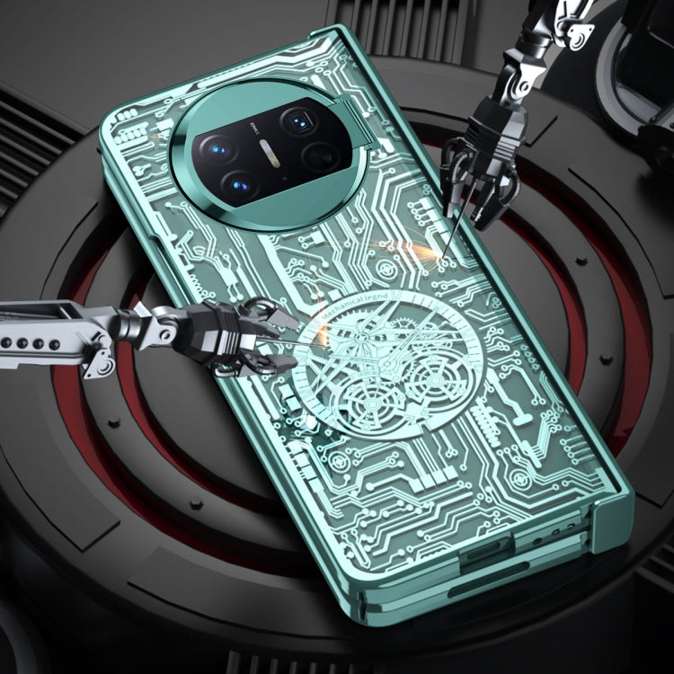 For Huawei Mate X3 Mechanical Legend Integrated Electroplating All-inclusive Phone Case(Champagne Gold) - Huawei Cases by PMC TechLife | Online Shopping South Africa | PMC TechLife | Buy Now Pay Later Mobicred
