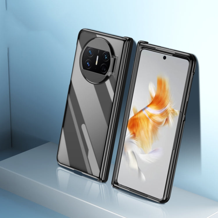 For Huawei Mate X3 Electroplating PC Folding Phone Case with Hinge(Black) - Huawei Cases by PMC TechLife | Online Shopping South Africa | PMC TechLife | Buy Now Pay Later Mobicred
