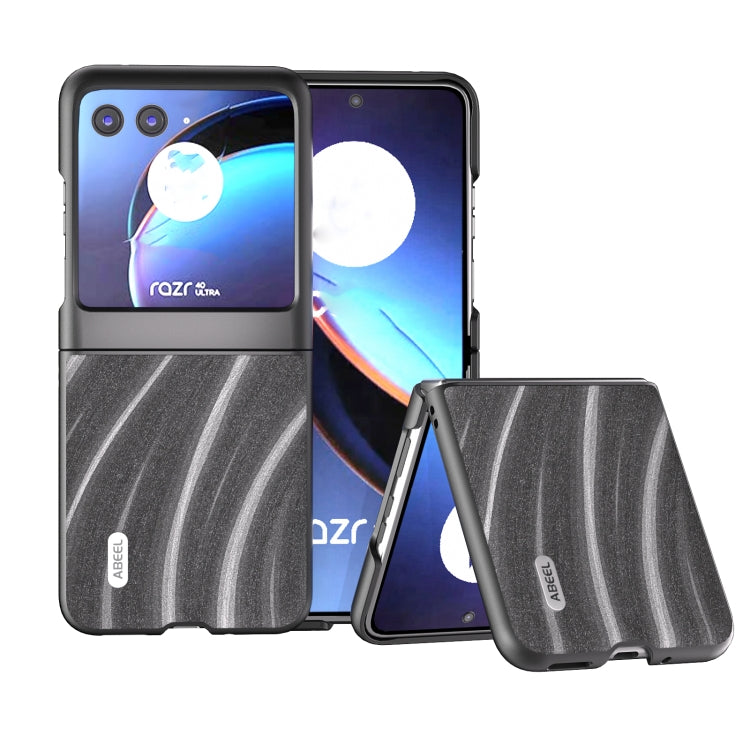 For Motorola Razr 40 Ultra ABEEL Galactic Pattern Protective Phone Case(Grey) - Motorola Cases by PMC TechLife | Online Shopping South Africa | PMC TechLife | Buy Now Pay Later Mobicred
