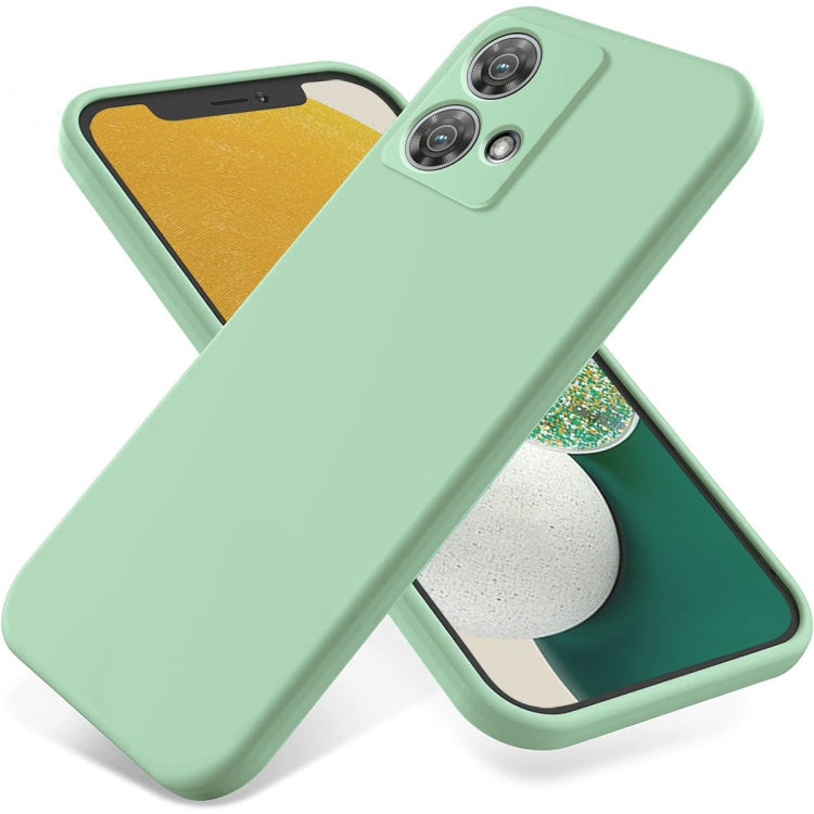 For Motorola Edge 40 Neo Pure Color Liquid Silicone Shockproof Phone Case(Green) - Motorola Cases by PMC TechLife | Online Shopping South Africa | PMC TechLife | Buy Now Pay Later Mobicred
