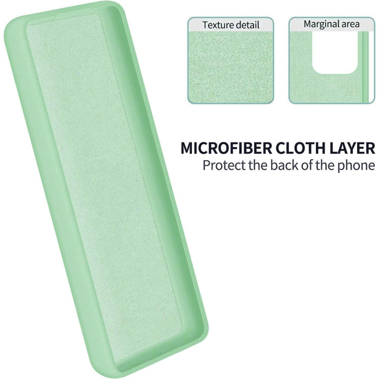 For Motorola Edge 40 Neo Pure Color Liquid Silicone Shockproof Phone Case(Green) - Motorola Cases by PMC TechLife | Online Shopping South Africa | PMC TechLife | Buy Now Pay Later Mobicred