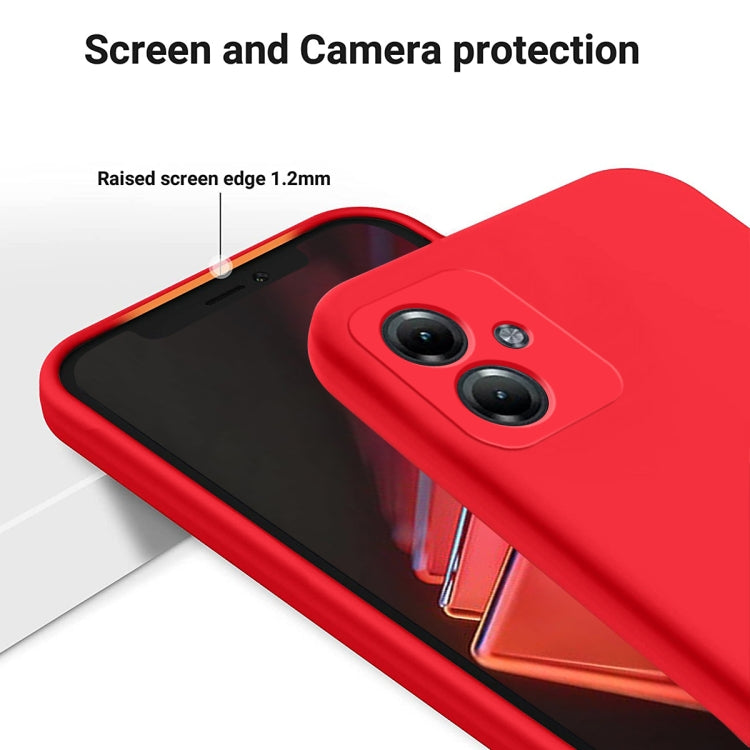 For Motorola Moto G64 Solid Color Liquid Silicone Dropproof Full Coverage Phone Case(Red) - free shipping - PMC TechLife - Order now!