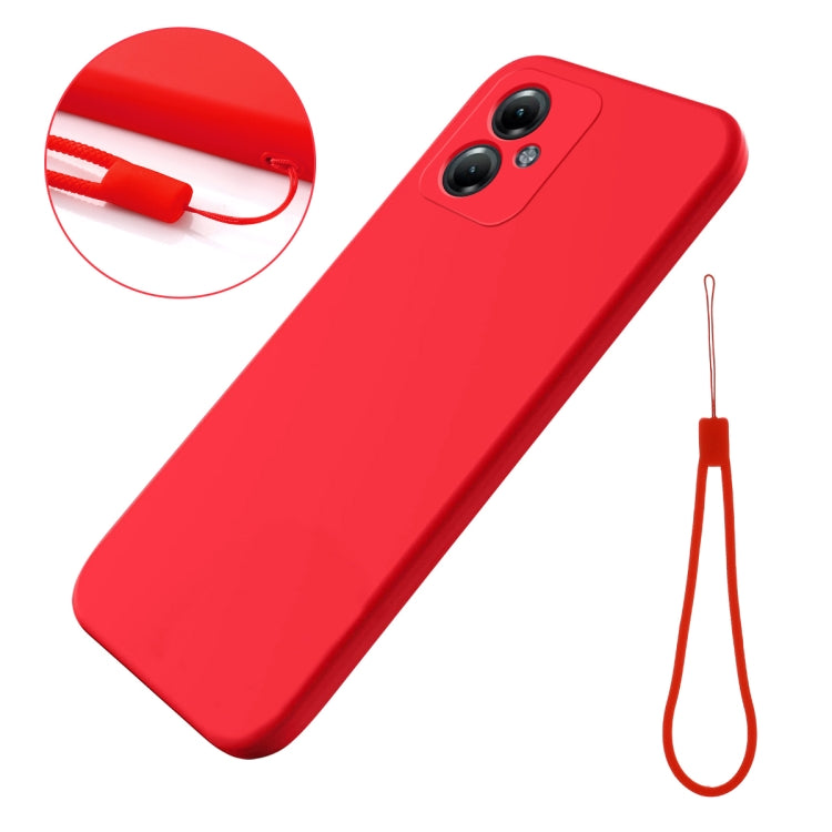 For Motorola Moto G64 Solid Color Liquid Silicone Dropproof Full Coverage Phone Case(Red) - free shipping - PMC TechLife - Order now!